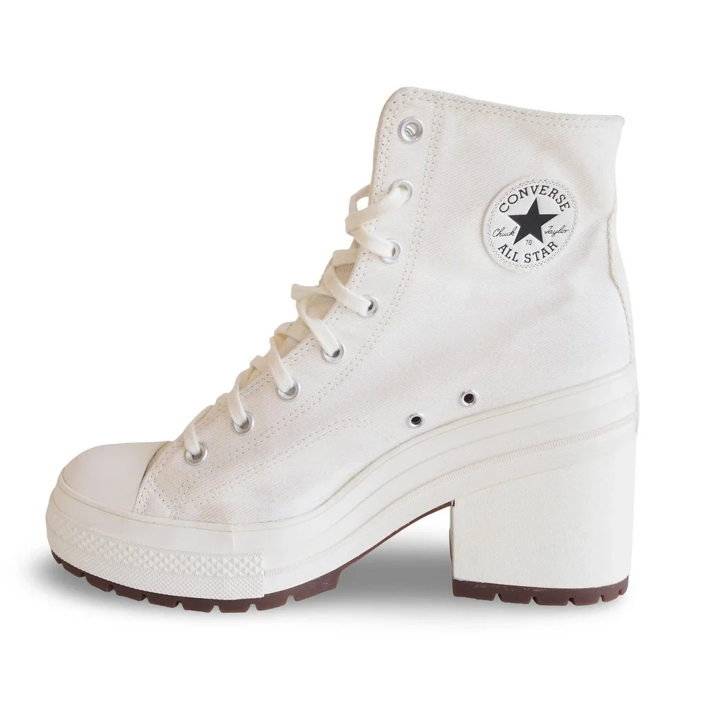 Converse Chuck 70 De Luxe Heel Hi Platform A05348C Egret Mens 11 Womens 13